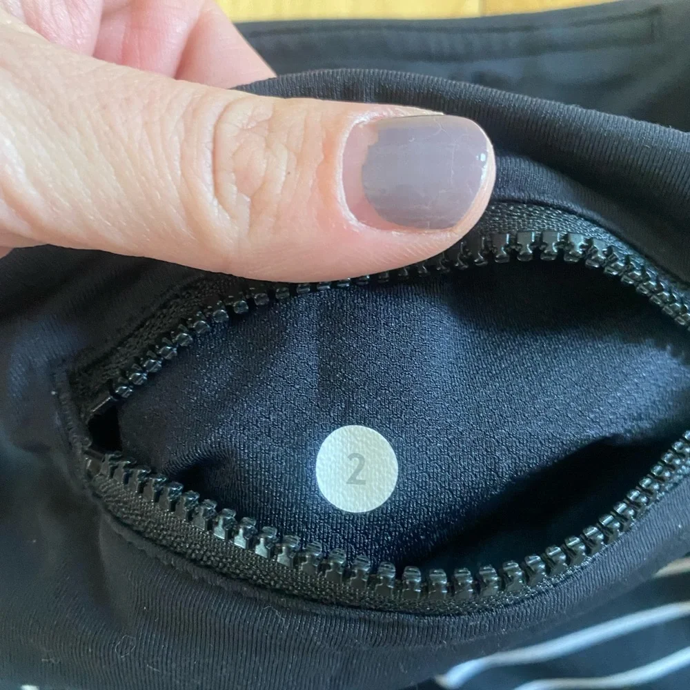 Lululemon Runday Parallel Black and White Crop Leggings - Picture 8 of 8